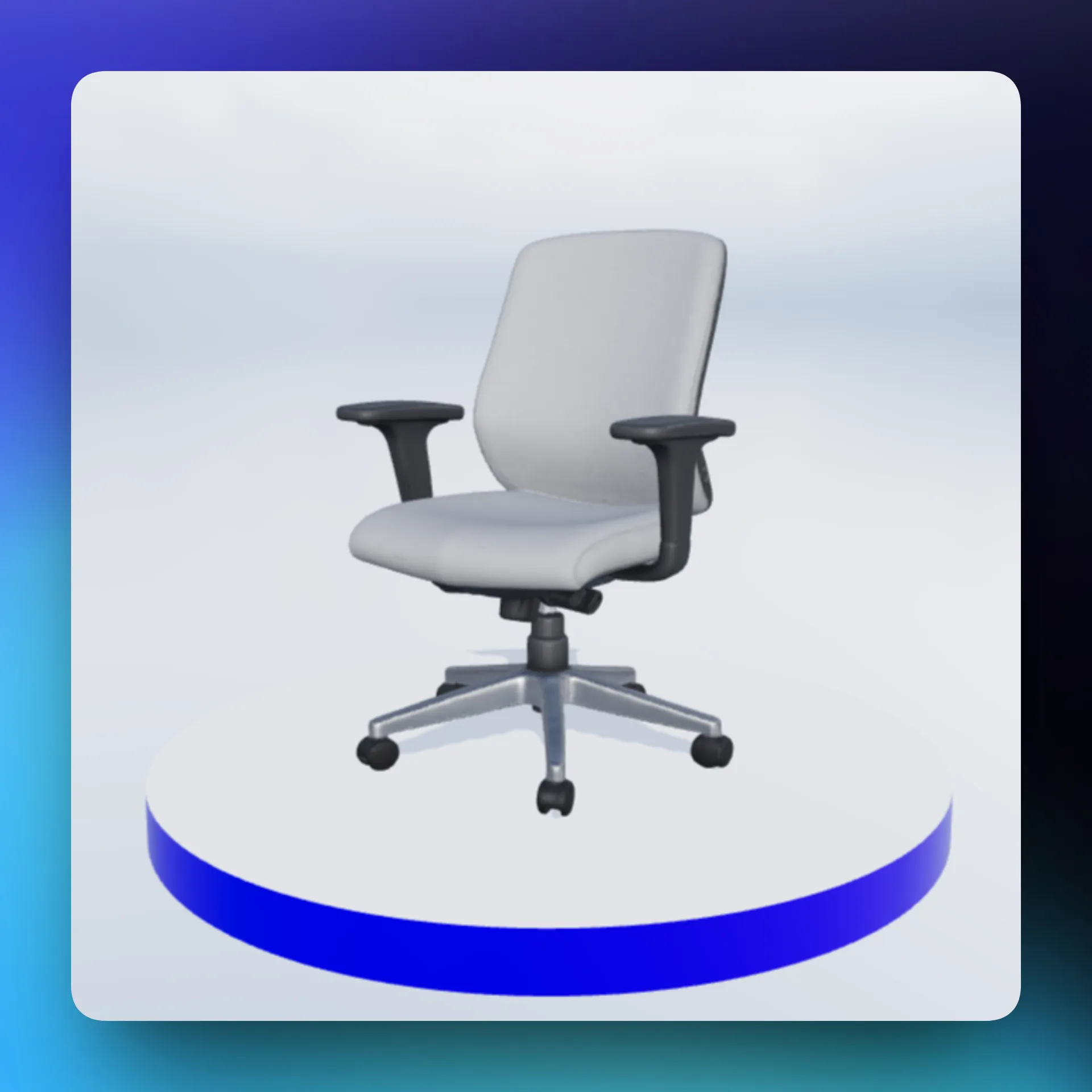 3D Model of the generated office chair